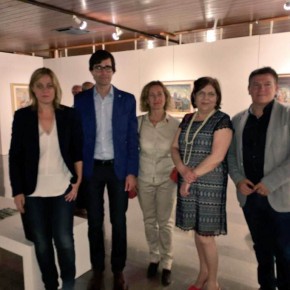 Carmen Picazo asiste a la inauguración de la exposición de Guillermo García-Saúco