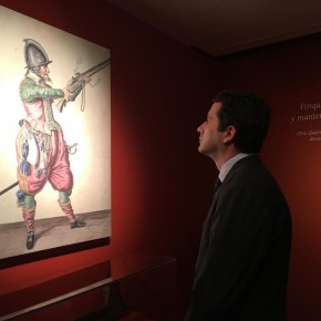 Esteban Paños asiste a la inauguración de la exposición “Cervantes, soldado y poeta"