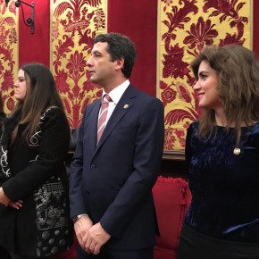 Esteban Paños e Isabel M. de Eugenio asisten al acto conmemorativo del XXX Aniversario de la declaración de Toledo como Patrimonio de la Humanidad