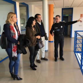 Los concejales de Ciudadanos visitan las instalaciones de la Policía Local