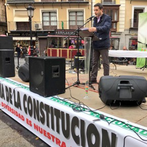 Esteban Paños celebra el día de las Constitución participando en los actos organizados por la Federación de las Asociaciones de Vecinos de Toledo