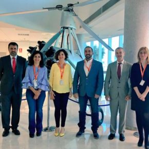 Orlena De Miguel ha visitado la empresa aeronáutica Airbus en Albacete